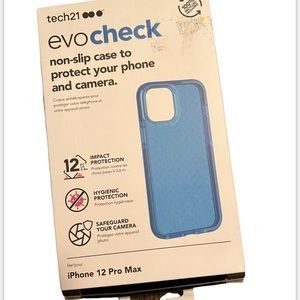 Tech21 evo check iPhone12Pro max non-slip case to protect your phone and camera